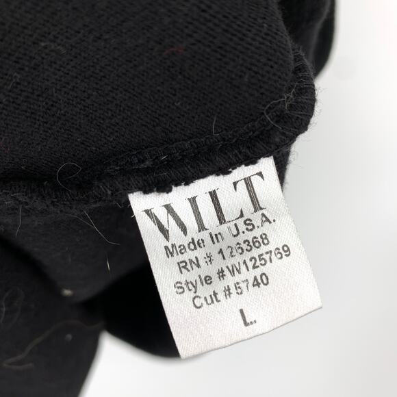 Wilt Raw Soft Slanted Tee Dress Womens Size Large Short Sleeve Black 100% Cotton - Picture 6 of 6